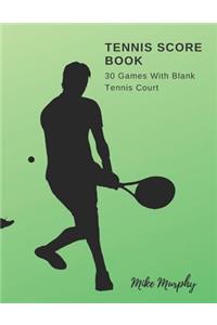 Tennis Score Book