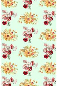 Vintage Floral Red and Orange Blooms