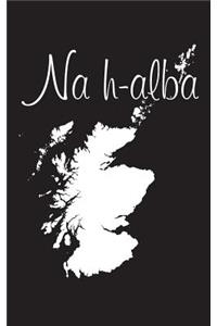Na h-alba - Black 101 - Lined Notebook with Margins - 5X8