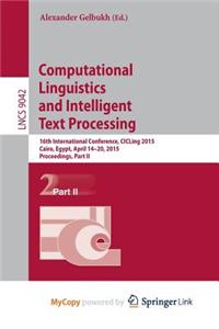 Computational Linguistics and Intelligent Text Processing