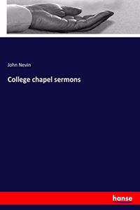 College chapel sermons