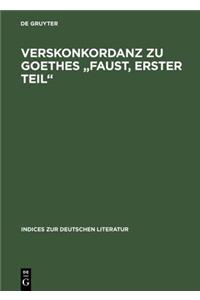 Verskonkordanz Zu Goethes Faust, Erster Teil