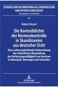Kontrolldichte Der Normenkontrolle in Skandinavien Aus Deutscher Sicht