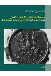 Quellen Und Beitr GE Zur Orts-, Familien- Und Hofesgeschichte Lienens
