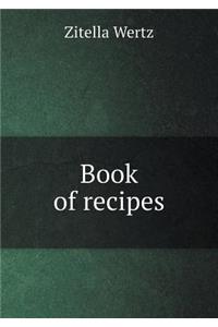 Book of recipes