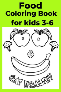 Food Coloring Book for kids 3-6