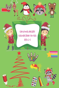 christmas holiday coloring book for kids ages 2-5