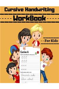 Cursive Handwriting Workbook For Kids