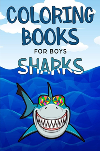 Coloring Books for Boys Sharks