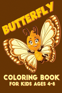 Butterfly Coloring Book for Kids Ages 4-8