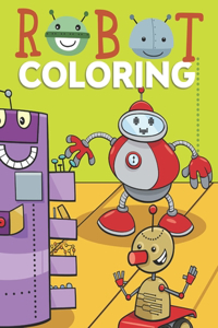 Robot Coloring Book - Over 60 Pages To Color