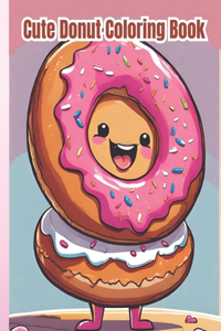 Cute Donut Coloring Book