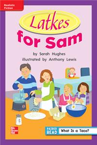 Reading Wonders Leveled Reader Latkes for Sam: Ell Unit 6 Week 4 Grade 1