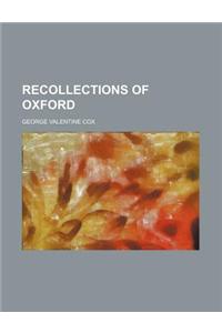 Recollections of Oxford