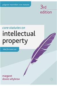 Core Statutes on Intellectual Property