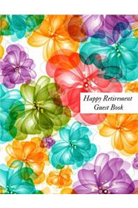 Happy Retirement Guest Book