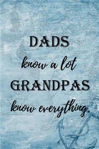 Dads Know A Lot Grandpas Know Everything.