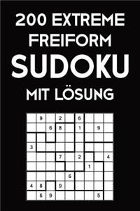 200 Extreme Freiform Sudoku Mit Lösung