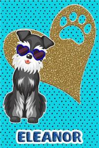 Schnauzer Life Eleanor: College Ruled Composition Book Diary Lined Journal Blue