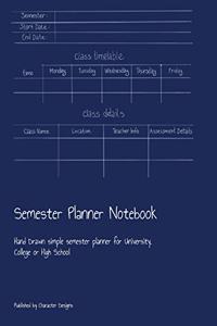 Semester Planner Notebook