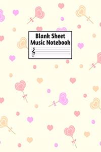 Blank Sheet Music Notebook