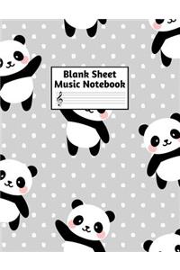 Blank Sheet Music Notebook