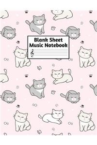 Blank Sheet Music Notebook