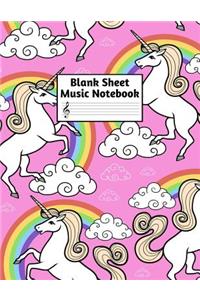 Blank Sheet Music Notebook