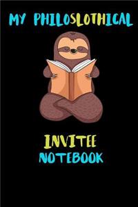 My Philoslothical Invitee Notebook