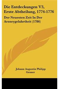 Die Entdeckungen V3, Erste Abtheilung, 1774-1776