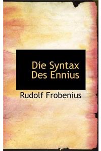 Die Syntax Des Ennius