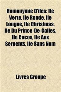 Homonymie D'Iles