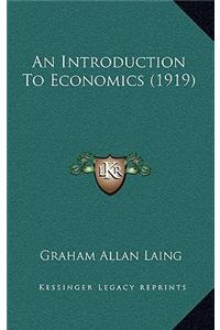 An Introduction to Economics (1919)