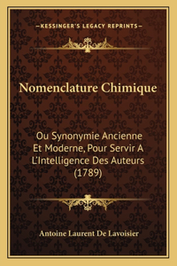 Nomenclature Chimique