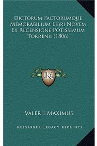 Dictorum Factorumque Memorabilium Libri Novem Ex Recensione Potissimum Torrenii (1806)