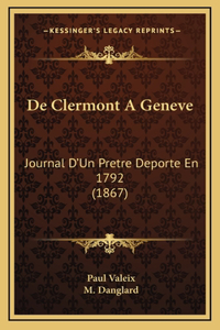 De Clermont A Geneve