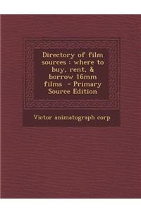 Directory of Film Sources