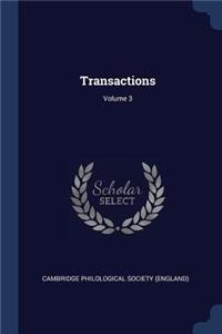 Transactions; Volume 3