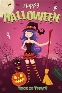 Happy Halloween Grid Notebook
