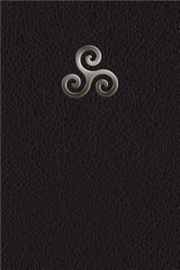 Monogram Triskele (Neopaganism) Notebook