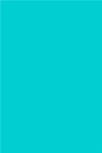 Journal Dark Turquoise Color Simple Plain Turquoise