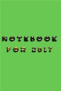 Notebook For 2017