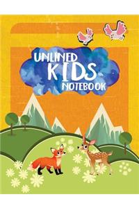 Unlined Kids Notebook