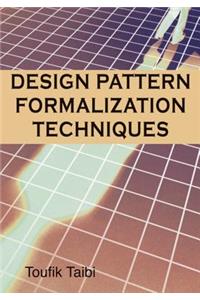 Design Patterns Formalization Techniques