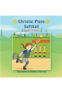 Christie Plays Softball