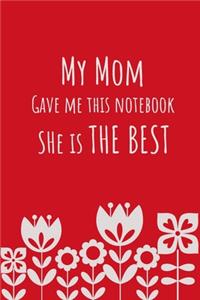 My mom gave me this notebook