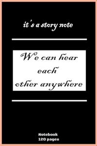 NoteBook - it's a story book 