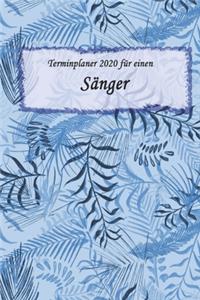 Terminplaner 2020 für einen Sänger