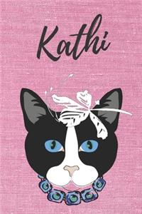 personalisiertes Notizbuch Katze / Notizheft / Journal / Malbuch / Tagebuch / Kritzelbuch / DIN A5 / Geschenk Kathi