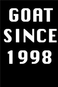 GOAT SINCE 1998 Notebook Birthday Gift